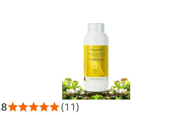 Bouteille de Vegetol, un olio vegetale bianco pour renforcer les défenses des plantes.