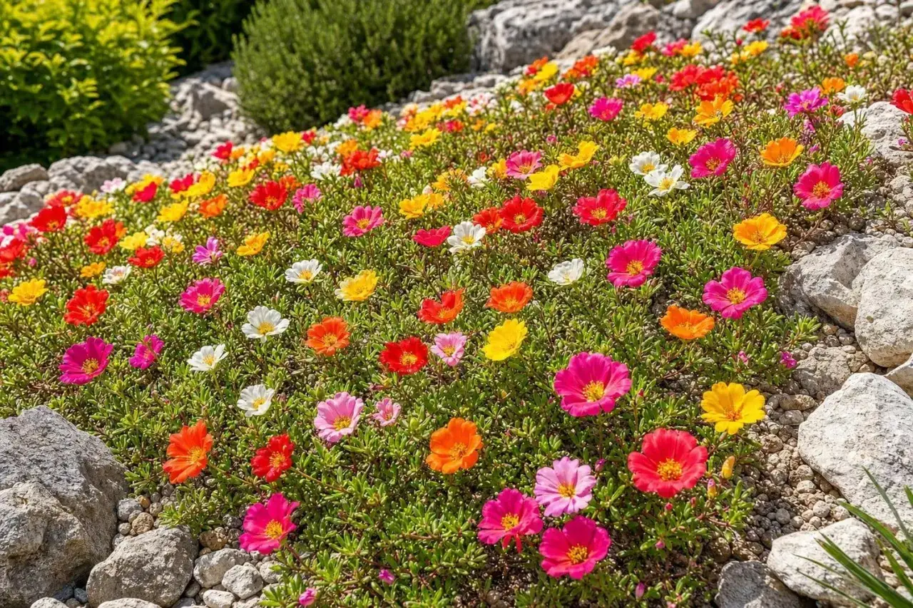 Lampranthus coccineus fleur rouge succulente couvre-sol